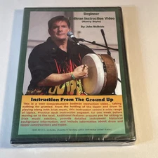 Beginner Bodhran Instruction Video: Kerry Style DVD John McBride drum NEW SEALED