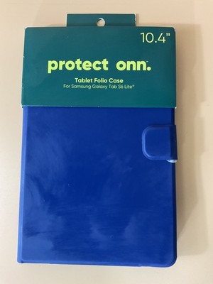 Protect Onn Tablet Folio Case 10.4  for Samsung Galaxy Tab S6 Lite   Blue   New
