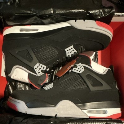 Jordan Air Jordan 4 Retro OG Bred Men s Mid Top Sneakers w/ Box