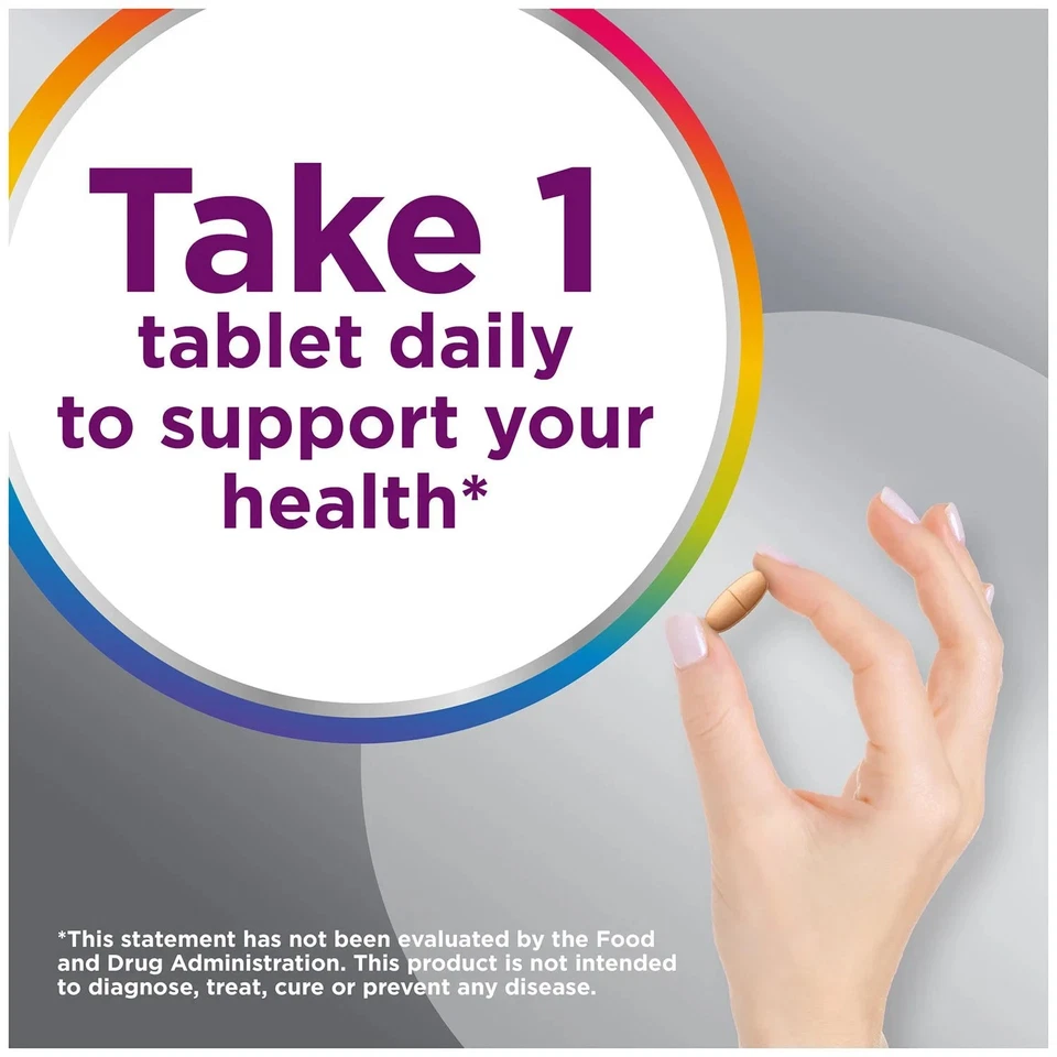 Multivitaminas Centrum Silver para mujeres mayores de 50 años, suplemento multimineral, 275 ct Foto 2 de 4