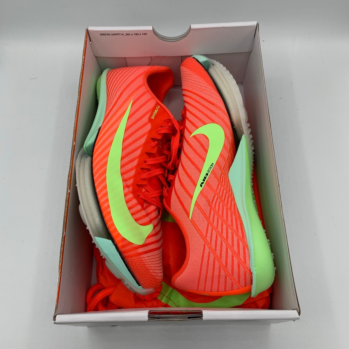 Nike Air Zoom Maxfly 2 Mens Size 9 Bright Crimson Lime Track