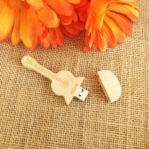 Bulk 50pcs Maple Guitar USB 3.0 Drives 4-16GB Laser Engraved Perfect Band Merch - Picture 3 of 7