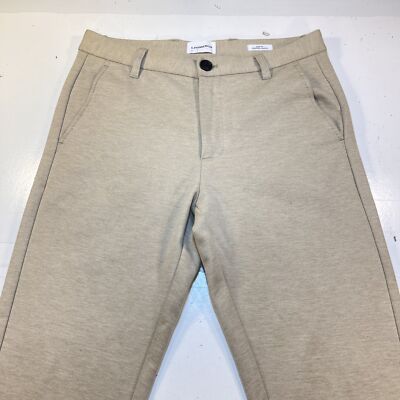 J. LINDBERGH WHITE LABEL SLIM FIT CROPPED PANTS Womens S Beige Designer Trousers