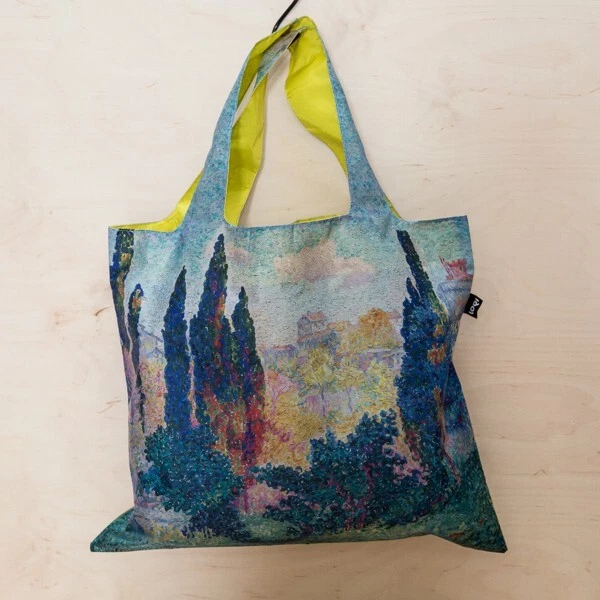 LOQI Tasche HENRI EDMOND CROSS Zypressen bei Cagnes cypresses bag Beutel faltbar