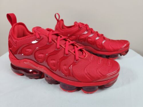 Nike Air VaporMax Plus Triple Red Men's Size 8 Running Shoes CW6973-600 New - Picture 1 of 10