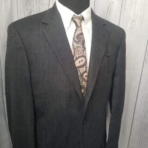 New Andrew Fezza Men's Blazer 40L Gray Sport Coat Jacket LAMBSWOOL $275 Retail - Picture 4 of 19