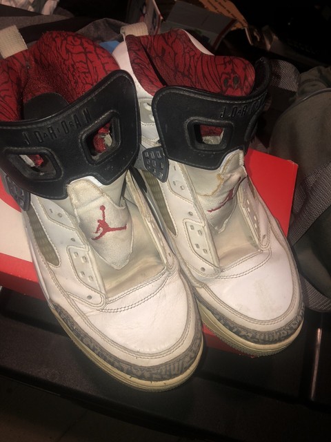 Size 10 - Jordan Spizike White Cement 