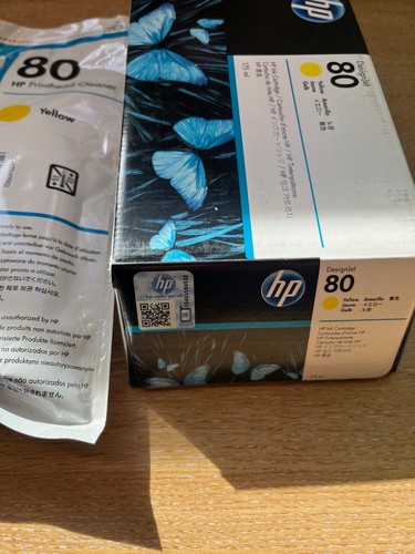 Genuine Designjet HP80 Yellow ink and printhead cleaner for HP1050c plotter - 第 3/3 張圖片