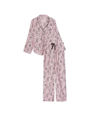 VICTORIA'S SECRET Flannel Long PJ 2-piece Set Many Sizes S,M