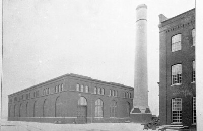 RDG reading railroad power house Reading Pennsylvania mounted copy negative
