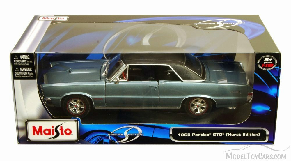 1965 Pontiac GTO HURST, Blue - Maisto 31885 - 1/18 Scale