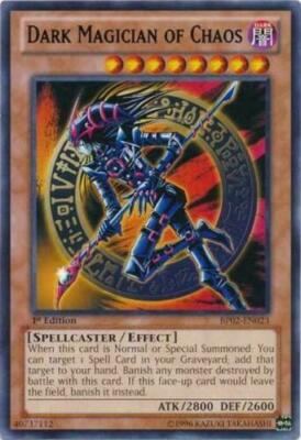 Yugioh BP02-EN023 Dark Magician of Chaos NM 1st VERY HARD TO FIND + BONUS!! 
