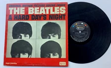 ROCK BEATLES A HARD DAY’S NIGHT LP RECORD 1964 UAL 3366 MONO EXCELLENT