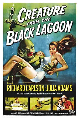 STUDIO B Creature from the Black Lagoon Movie Poster - 24" x 36"