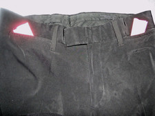  PRADA VINTAGE MENS PANTS FLAT FRONT TOP POCKETS BLACK ITAL 54 w 34"