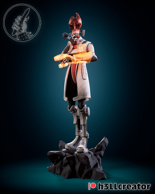 Mordin Solus - Mass Effect - Fan Art Figur - 3D Resin Print 114/61 mm