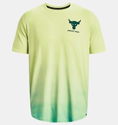 NWT $45 Under Armour Men's Project Rock Fade Short Sleeve T-Shirt SMALL  1378906 