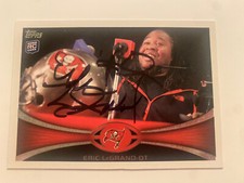 Eric LeGrand Signed 2012 Topps Tampa Bay Buccaneers Card # 21