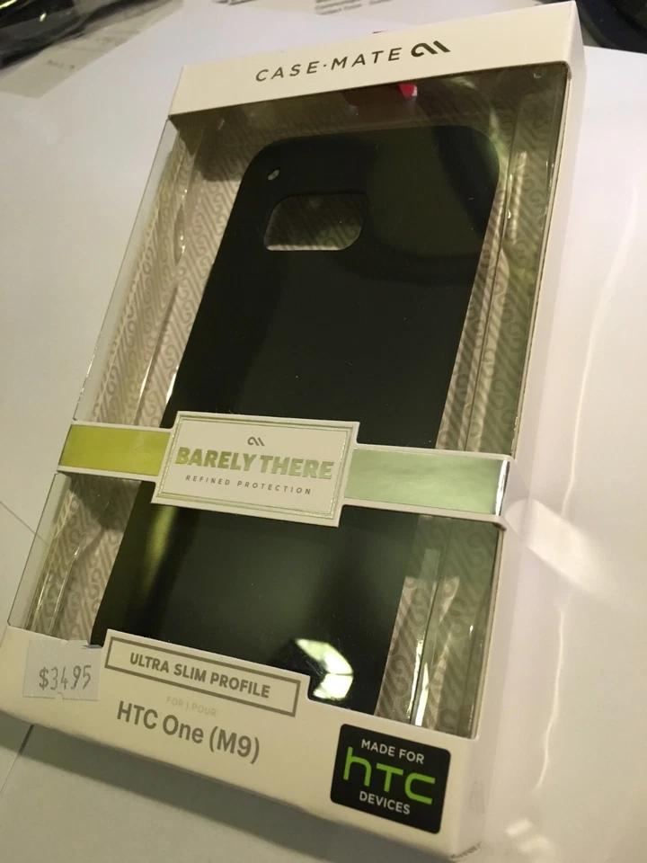 HTC ONE M9 CASE-MATE Barely There Protector Case in Black CM032373 Brand New - Image 2 of 4