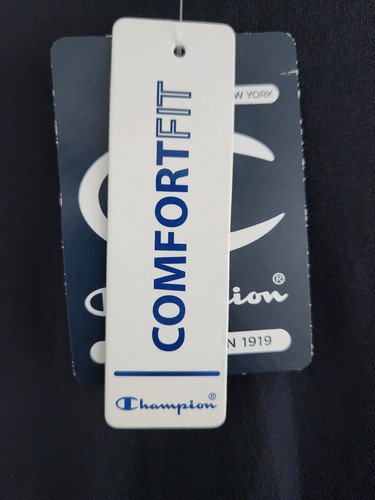 Champion Long Sleeve Pure Cotton T-Shirt Mens Navy Blue UK M Brand New with Tags - Picture 9 of 11