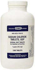 Sodium Chloride Tablets SALT 1GM 1000ct