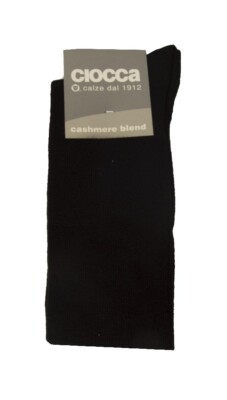 Socke Mann CIOCCA ein Paar Socken hohe lange Wolle Kaschmir Artikel 508 Made in 
