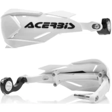 Acerbis X-Factory White/White Handguards Enduro Guards With Fitting Kit