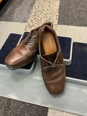 Ecco Mens Dress Shoes Helsinki 2 Bike toe Brown Leather Lace up 11-11.5  45