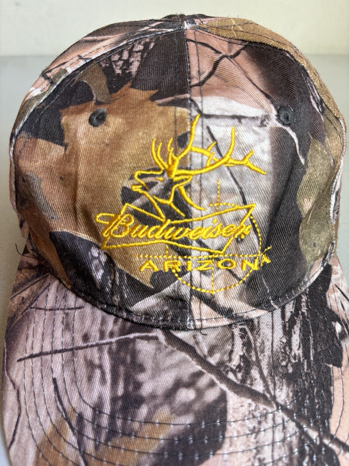 Budweiser Camo Hat Strapback Adjustable Camouflag… - image 2