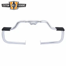 Mustache 1.25" Engine Guard W/Footrest Highway Bar Fit For Harley Softail 18-UP