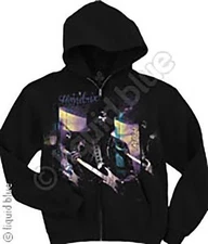 JIMI HENDRIX-FREE SPIRIT-ZIPPERED HOODIE M-L Experience-w/VINTAGE LABEL-LMTD