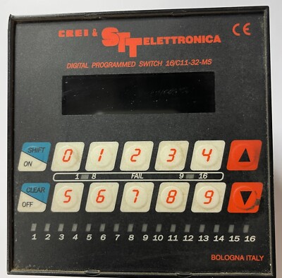 Crei & STTELETTRONICA Digital Programmed Switch 16C11-32-MS COMPROBADO