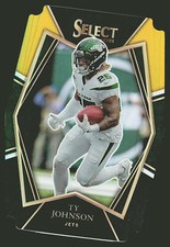 2021 Panini Select #127 Ty Johnson Black and Gold Prizm Die Cut