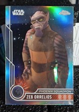 2023 Topps Chrome Star Wars 33 ZEB ORRELIOS - Refractor