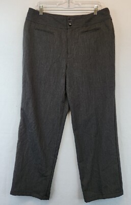 Chicos Womans Gray Pants Slacks Size Short