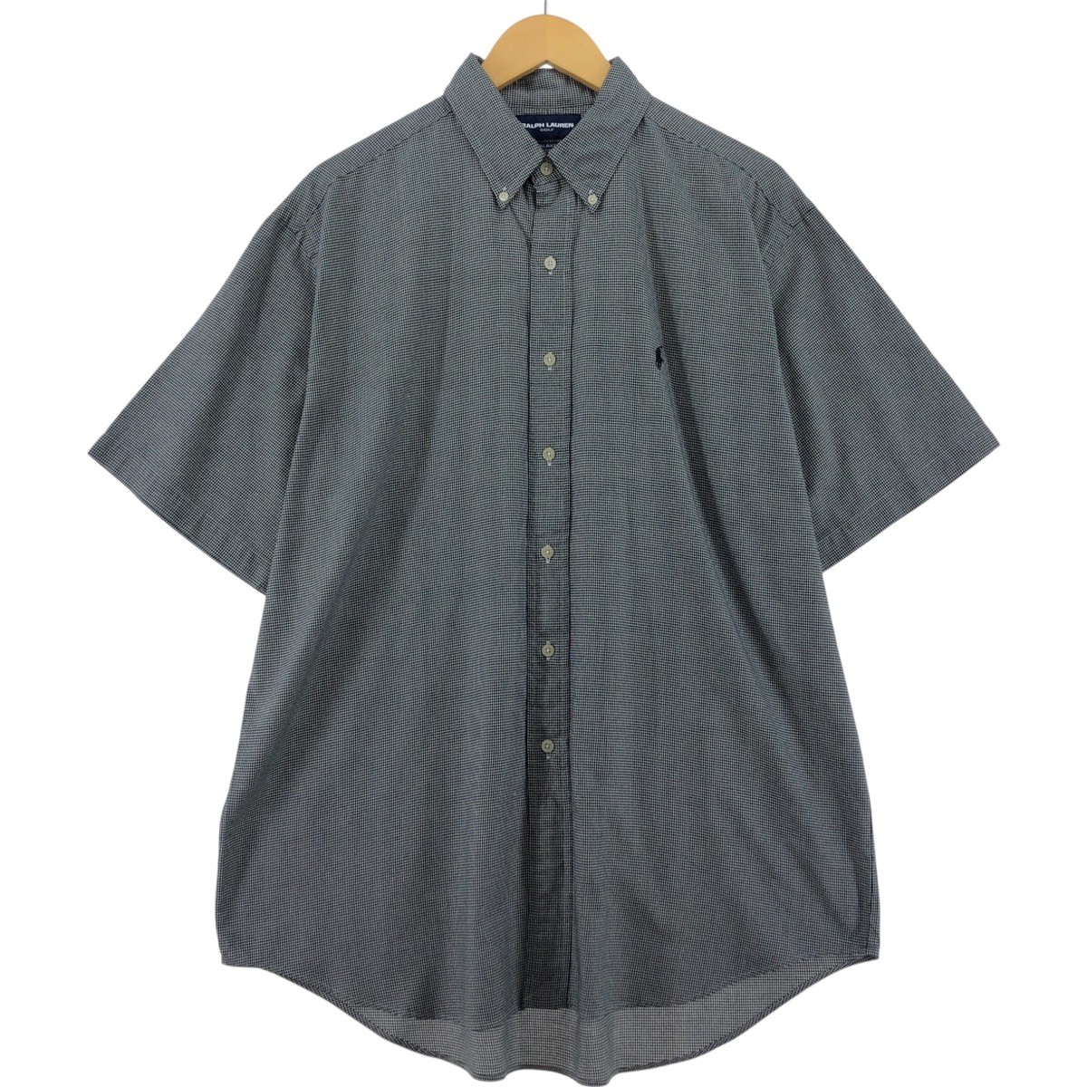 Vintage Ralph Lauren BLAKE Houndstooth Pattern Sh… - image 1