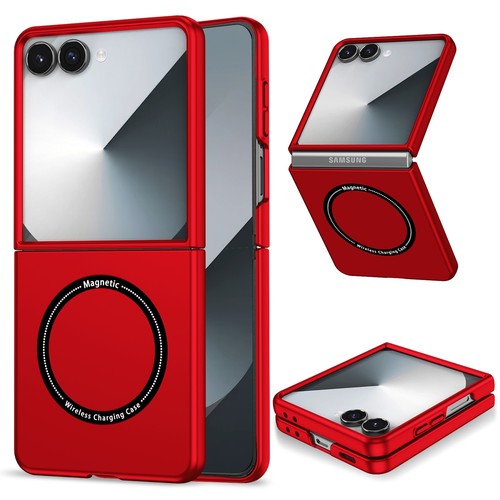 Magnetic Shockproof Case for Samsung Galaxy Z Flip 3 4 5 6 7 Wireless Charging - Picture 29 of 63