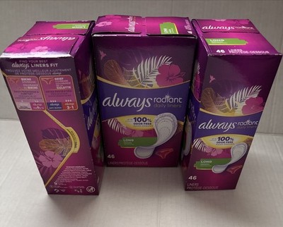 3 PACK -Always Radiant Daily Liners Long