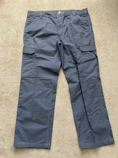 Carhartt Force Men  s Gray Relaxed Fit Work Pants Size 40x30