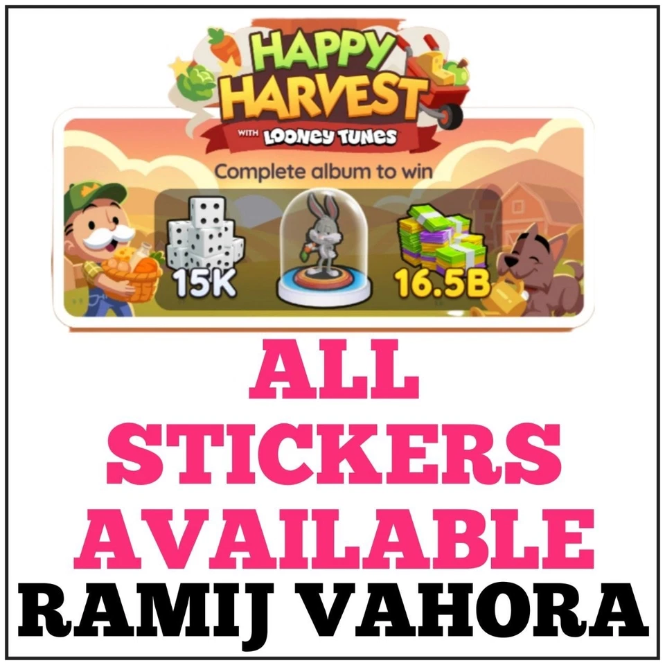 ALL STICKERS AVAILABLE (1-2-3-4-5-6⭐) (SUPERFAST SEND) HAPPY HARVEST NEW ALBUM - Image 1 of 1