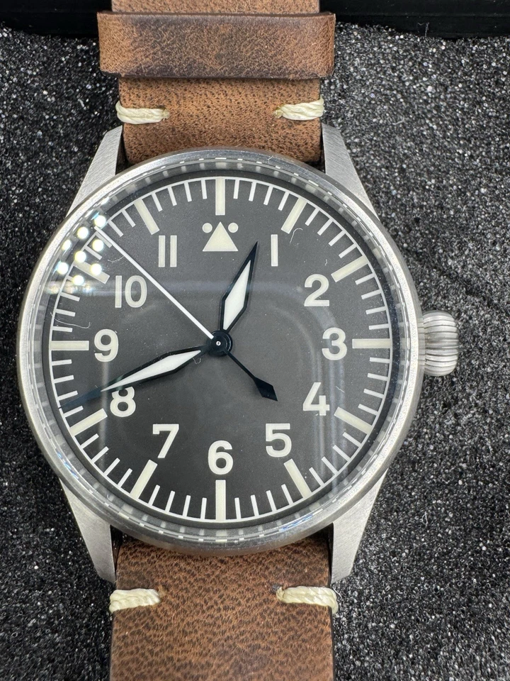 SAN MARTIN SN030-T Automatic Black Dial Titanium 39mm 20ATM Men's Pilot Watch NM - Image 3 of 4