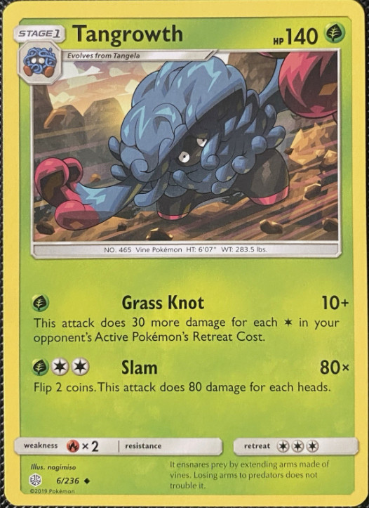 Pokemon - Tangrowth - 6/236  - Cosmic Eclipse - NM/M