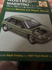 Haynes manual Austin Maestro 83-95