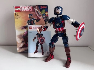 LEGO Marvel: Captain America Baufigur (76258) mit Anleitung und Karton - Bild 1 von 4