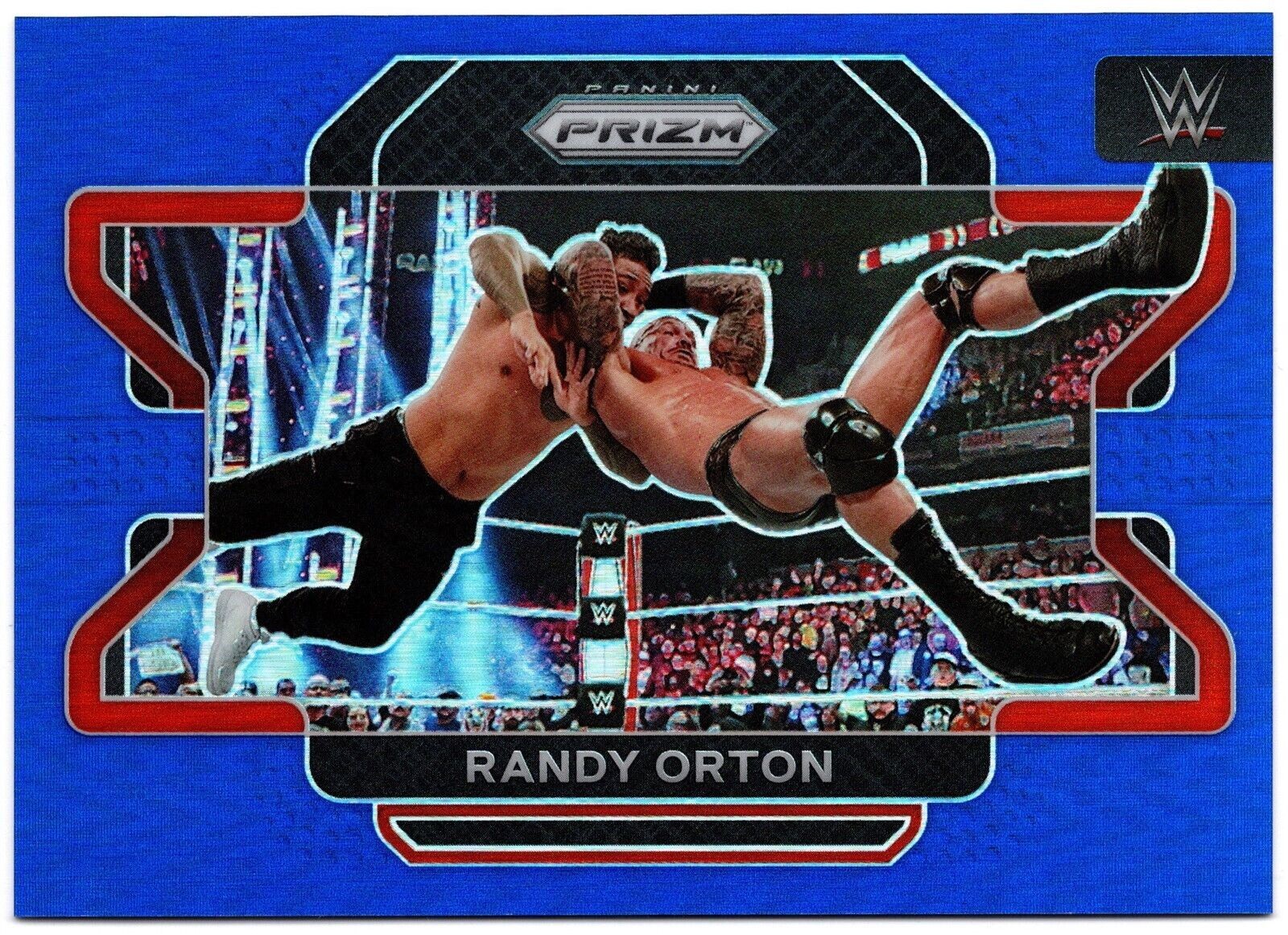 2022 Panini Prizm WWE Wrestling Horizontal Blue Prizms RANDY ORTON 78 41/199 RAW
