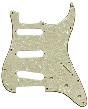 Pickguard For Fender US Stratocaster Start SSS 11 Hole Guitar-LVORY WHITE PEARL