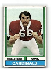 Conrad Dobler 1974 Topps Rookie Football Card #233 St. Louis Cardinals Guard. rookie card picture