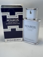 Yves Saint Laurent Kouros Vintage EDT 1,6 oz 50 ml Spray 1ª Fórmula Raro