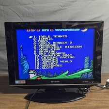Sharp Liquid Crystal TV LC-19DV24U 19" TV/Monitor Built-In DVD Player No Remote