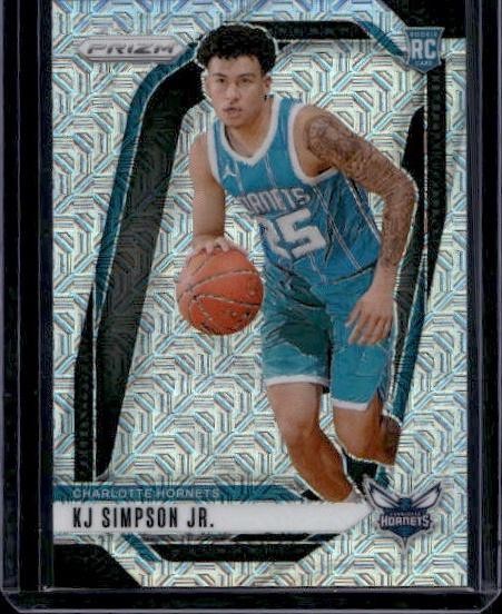 2024-25 Panini Prizm #247 KJ Simpson Jr. Prizms Mojo #/25